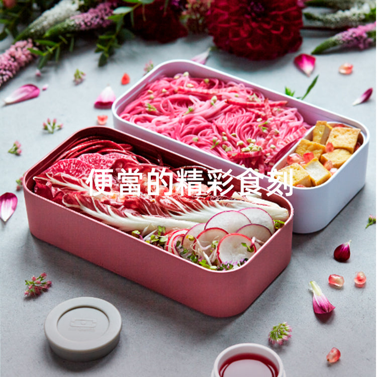 法國【MONBENTO】MB原創長方形雙層便當盒-黑色