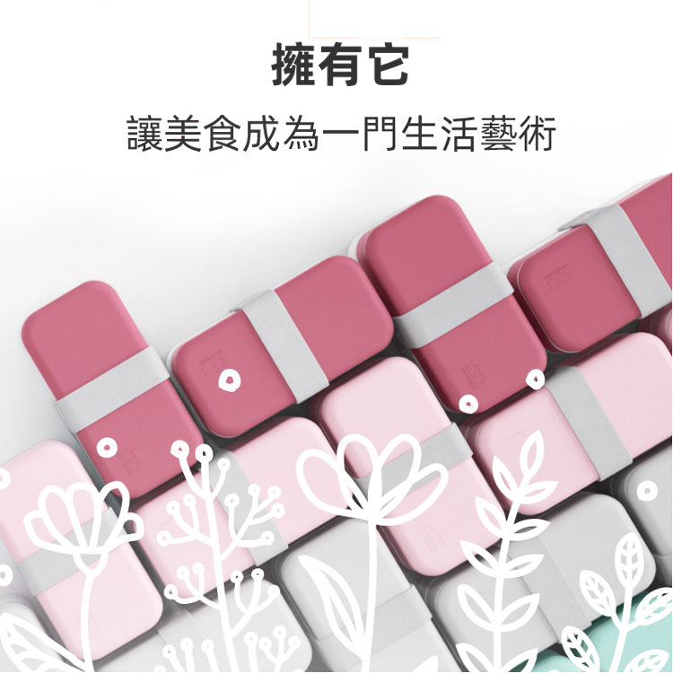 法國【MONBENTO】MB原創長方形雙層便當盒-黑色