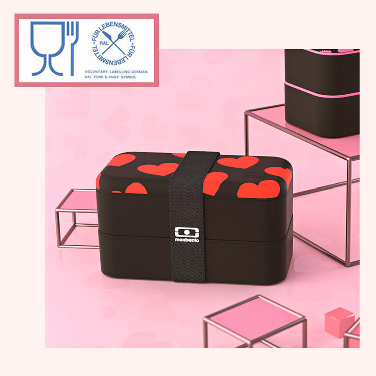 法國【MONBENTO】MB原創長方形雙層便當盒-怦然心動