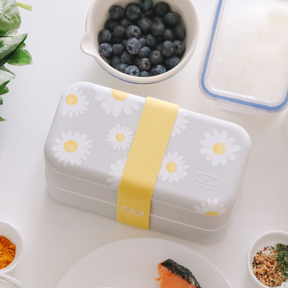 法國【MONBENTO】MB原創長方形雙層便當盒-小雛菊