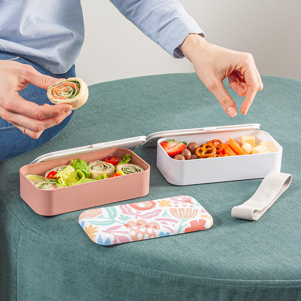 法國【MONBENTO】MB原創長方形雙層便當盒-玩色時光