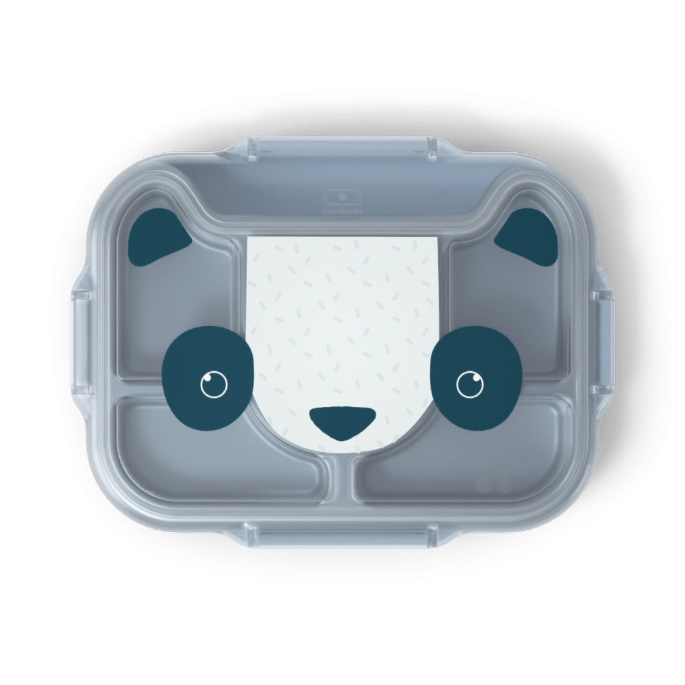 法國【MONBENTO】MB兒童分隔托盤餐盒-天空藍熊貓