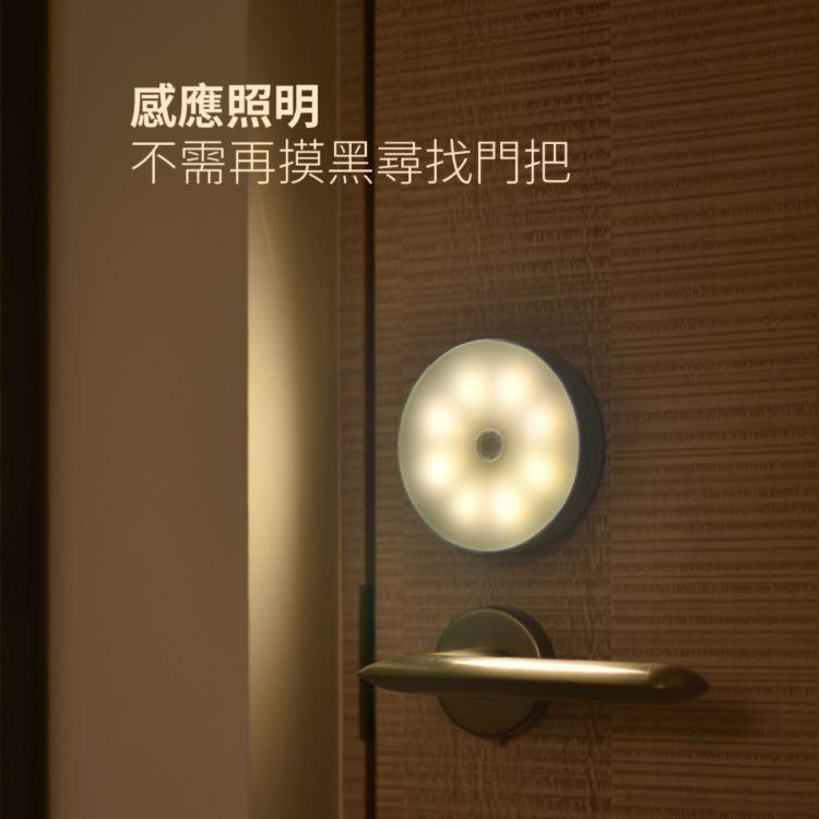 【優柏納斯UBONUS】USB磁吸式智能感應夜燈2入組