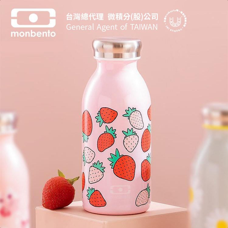 法國【MONBENTO】MB不鏽鋼真空保溫牛奶瓶-芝芝莓莓