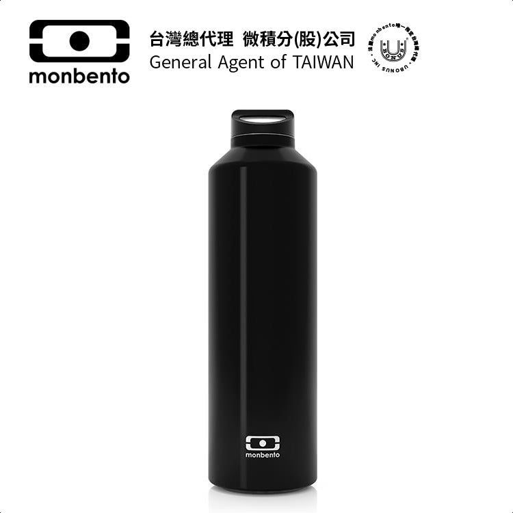 法國【MONBENTO】MB不鏽鋼茶隔保溫運動瓶-黑色