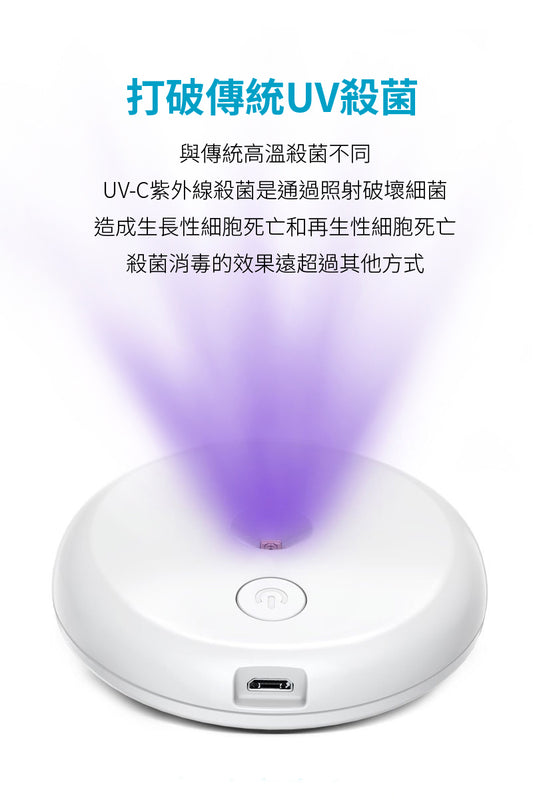 【丹麥CARDIE】USB智能感應紫外線殺菌燈/消毒燈