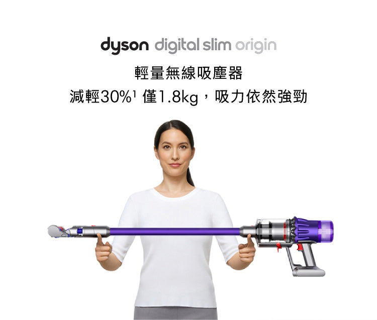 【限時下殺↘】Dyson Digital Slim Origin 輕量無線吸塵器(現省$8,000再送行李箱)