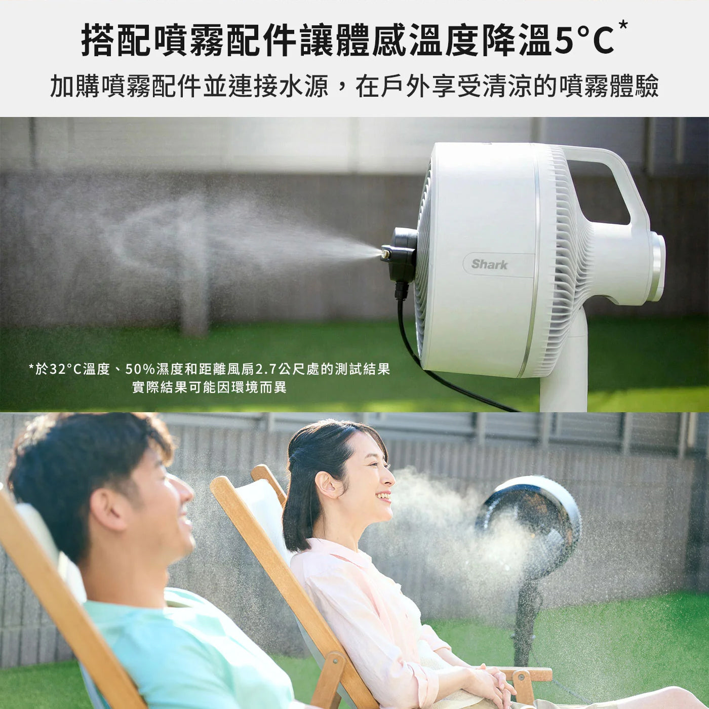 Shark 防潑水風扇 FA221TWWH
