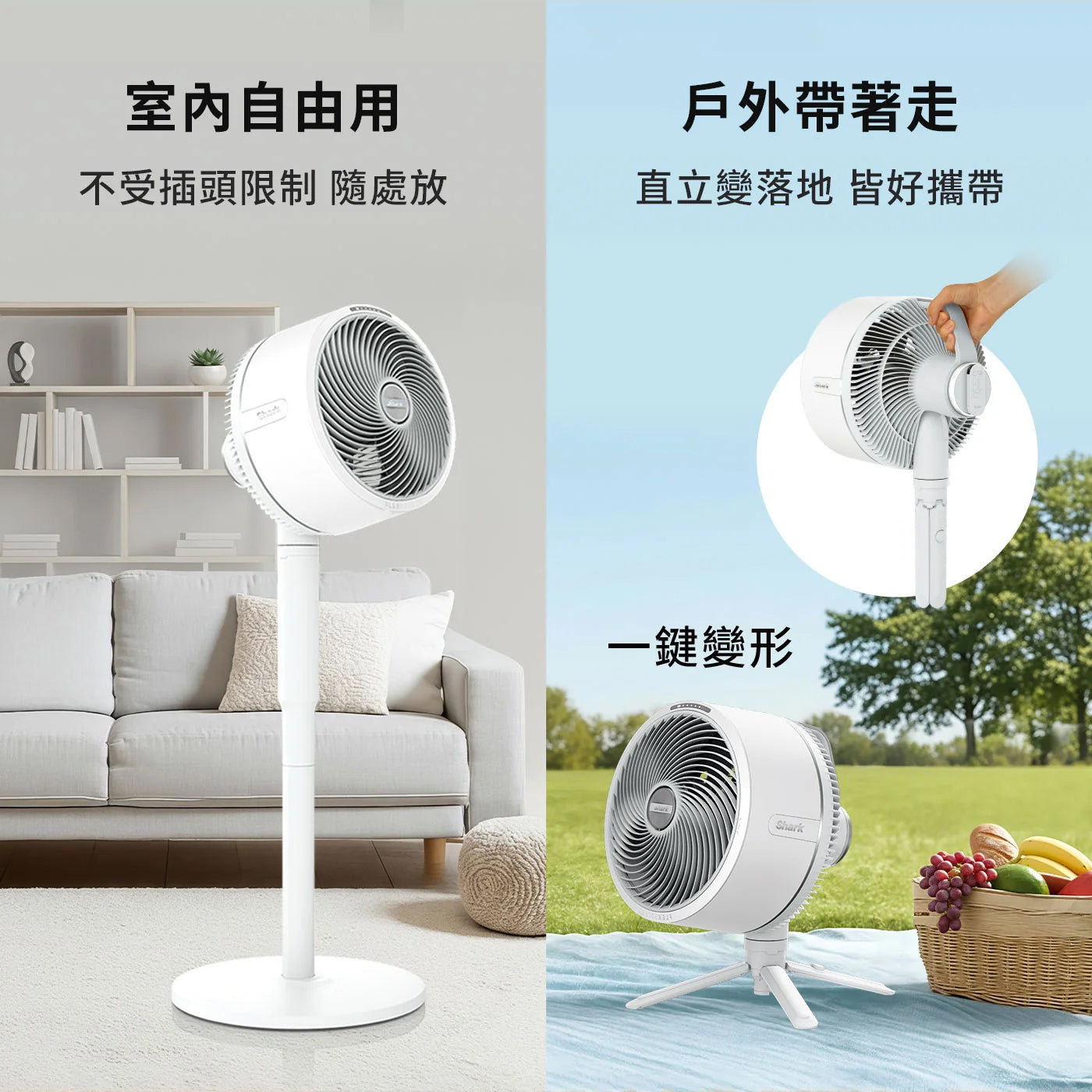 Shark 防潑水風扇 FA221TWWH
