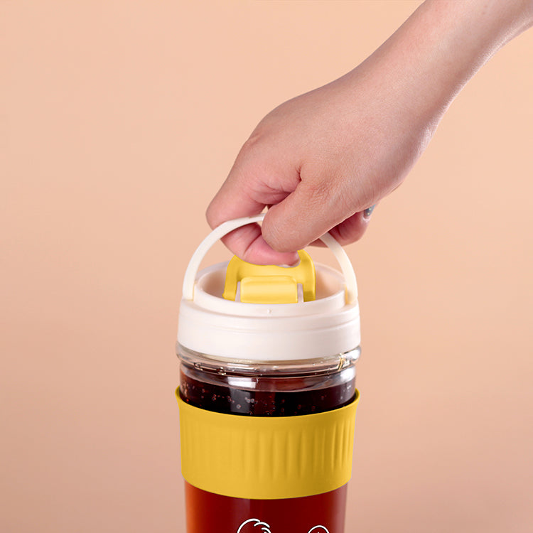 【優柏納斯UBONUS】Q萌柴犬玻璃雙飲杯530ml