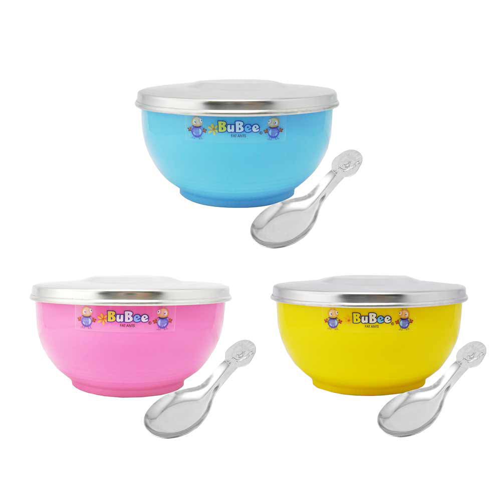 豆豆 316不銹鋼隔熱碗 11.5cm＋14cm 附不鏽鋼蓋(2入組)『11/11~16限時折扣』