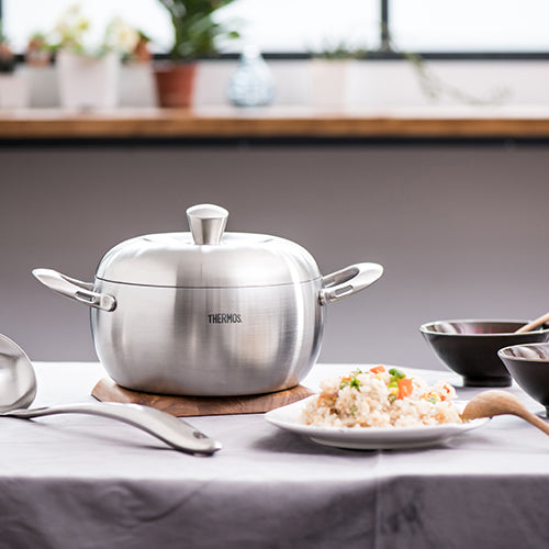 THERMOS 膳魔師蘋果原味鍋san系列雙耳湯鍋20cm『11/11~16限時折扣』