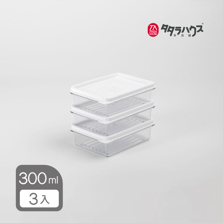 TATARA HOUSE® Transparent Fresh Box Set of 3 300ml*3