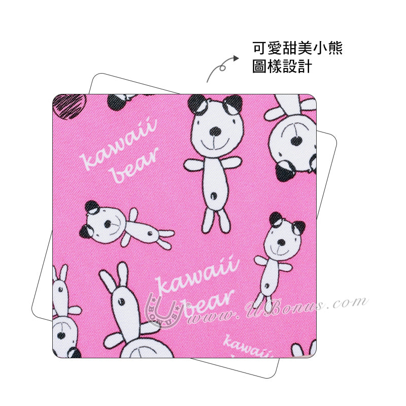【優柏納斯UBONUS】旅行必備 甜蜜粉紅小熊護照夾