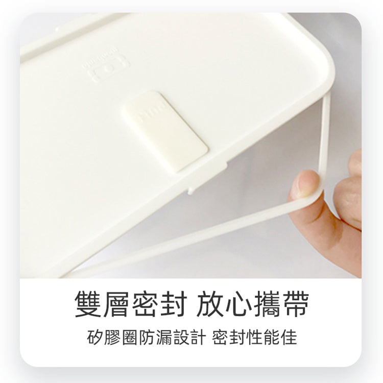 法國【MONBENTO】MB原創長方形雙層便當盒－怦然心動