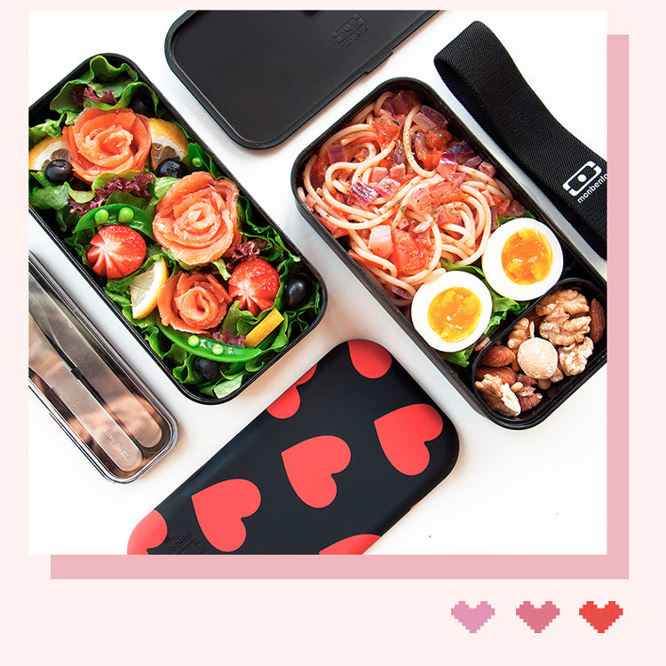法國【MONBENTO】MB原創長方形雙層便當盒－怦然心動