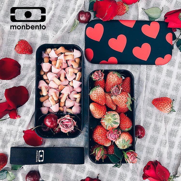 法國【MONBENTO】MB原創長方形雙層便當盒－怦然心動