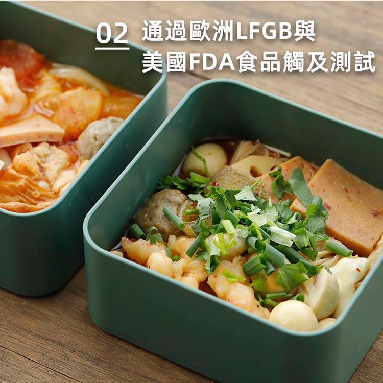 法國【MONBENTO】MB原創方形雙層便當盒－楓丹白露