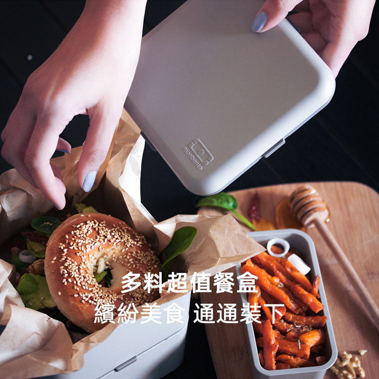 法國【MONBENTO】MB原創方形雙層便當盒－小雛菊