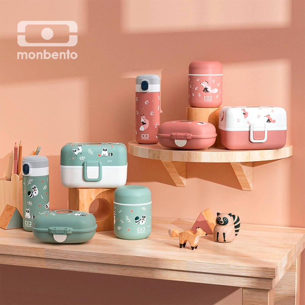 法國【MONBENTO】MB超輕保溫彈彈杯-淘氣浣熊