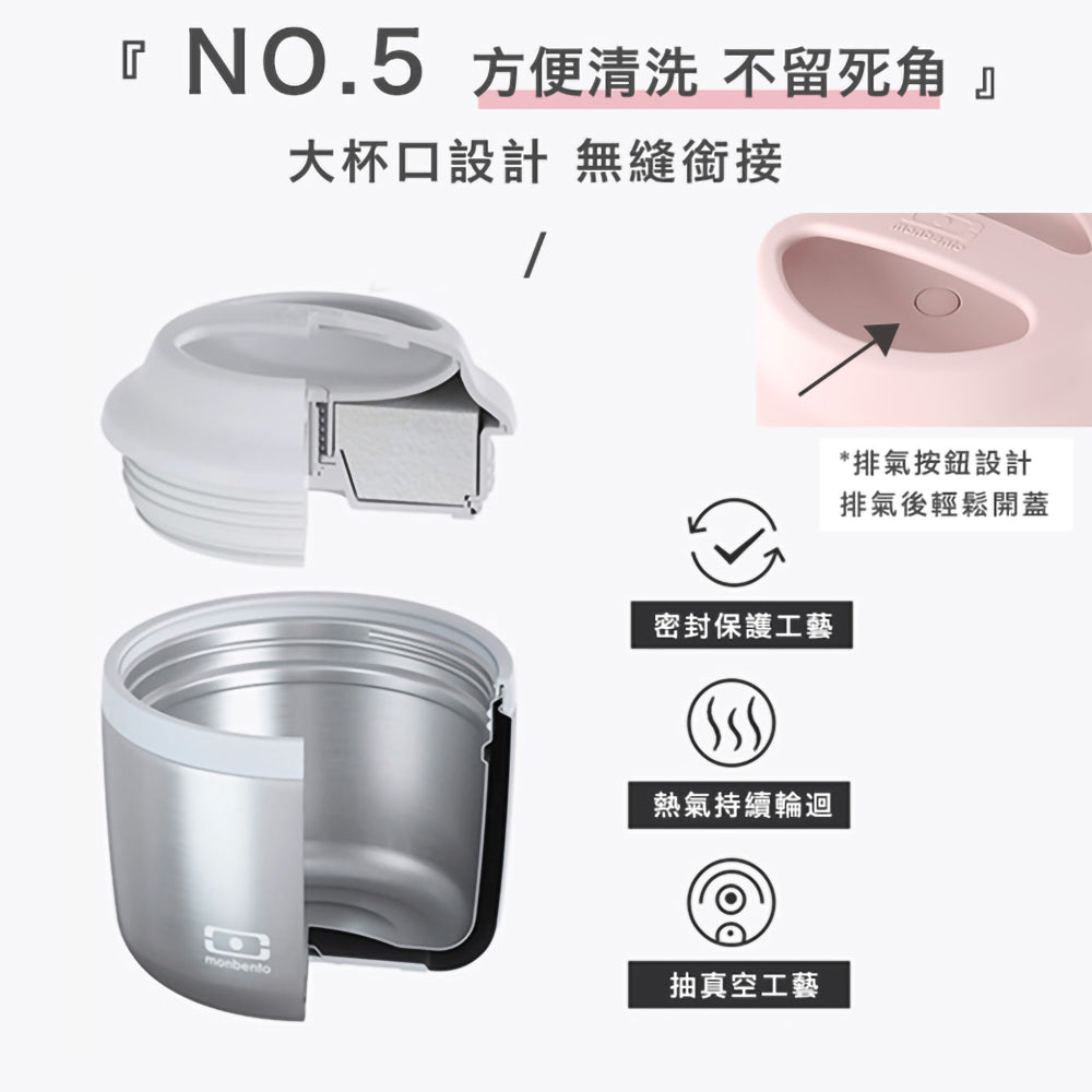 法國【MONBENTO】MB升級款不鏽鋼真空燜燒罐－芝芝莓莓