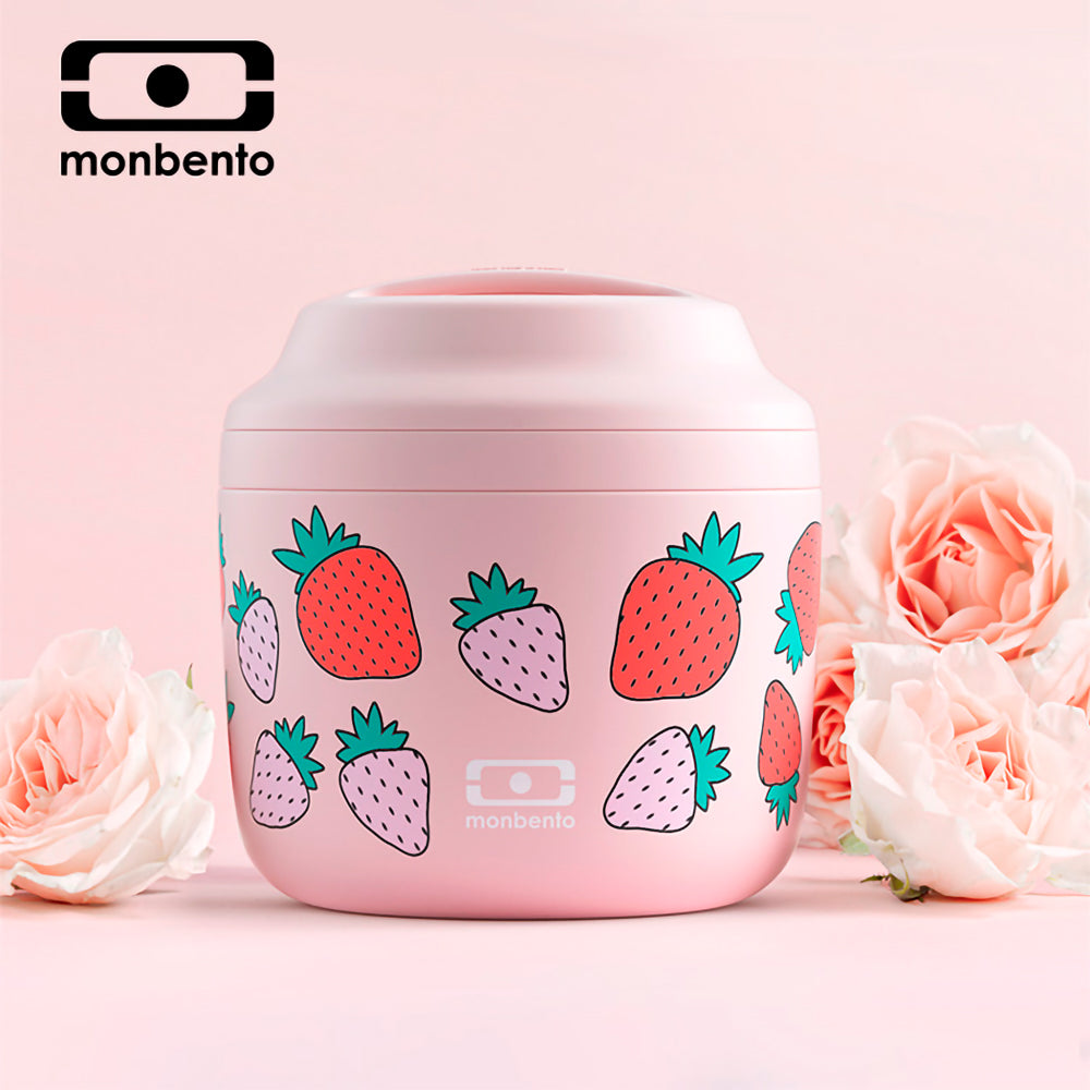 法國【MONBENTO】MB升級款不鏽鋼真空燜燒罐－芝芝莓莓