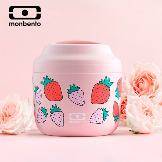 法國【MONBENTO】MB升級款不鏽鋼真空燜燒罐－芝芝莓莓