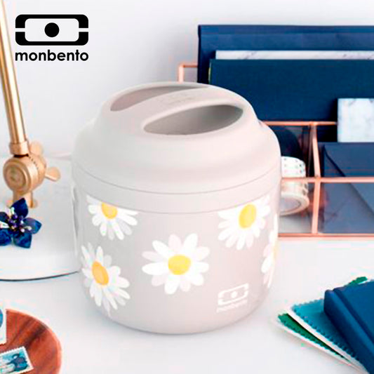 法國【MONBENTO】MB升級款不鏽鋼真空燜燒罐－小雛菊