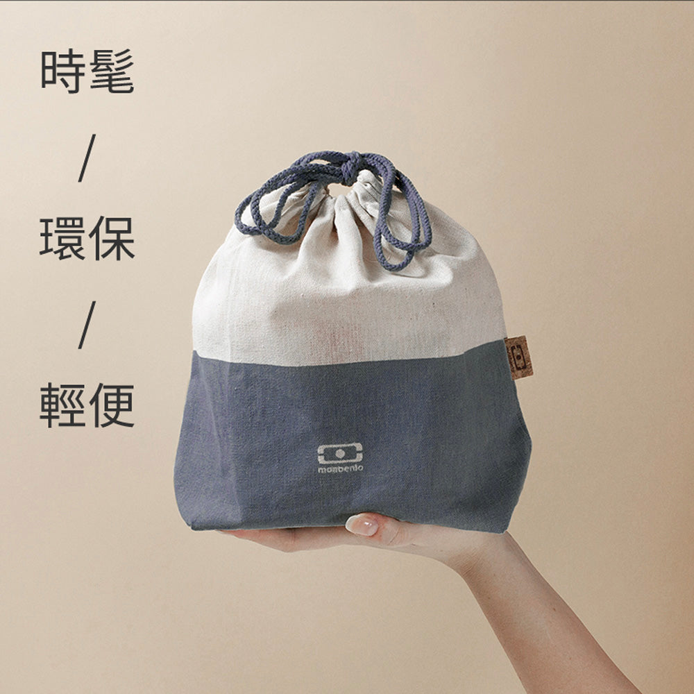 法國【MONBENTO】MB便當束口袋－橡木靜藍