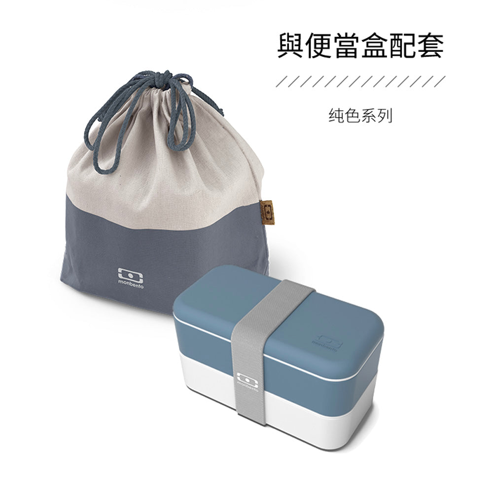 法國【MONBENTO】MB便當束口袋－橡木靜藍