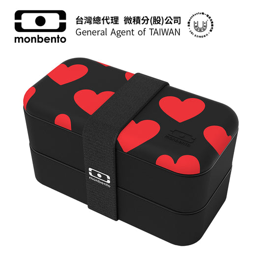 法國【MONBENTO】MB原創長方形雙層便當盒－怦然心動