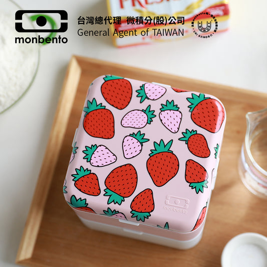 法國【MONBENTO】MB原創方形雙層便當盒－芝芝莓莓