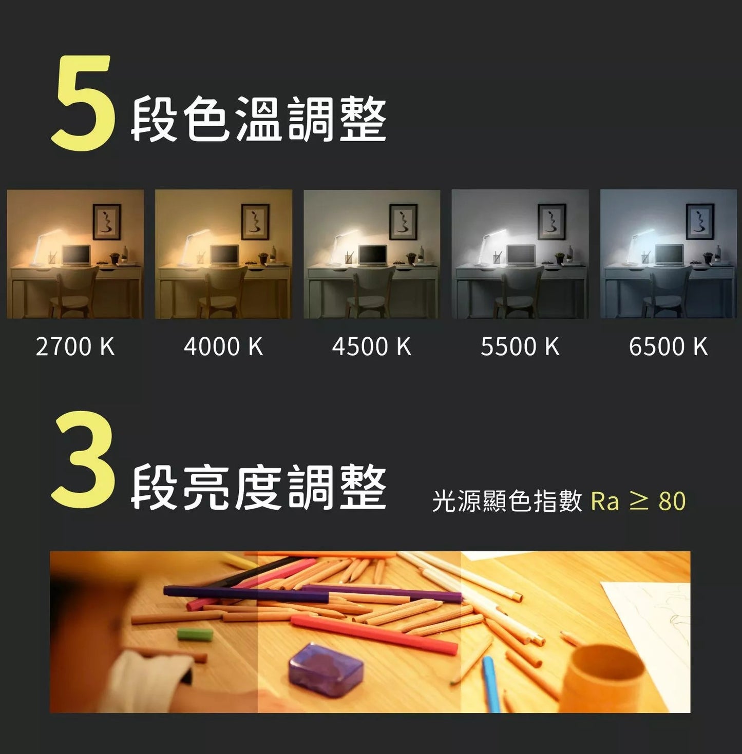 【AIWA 愛華】充電式全功能LED檯燈 LD-808_白