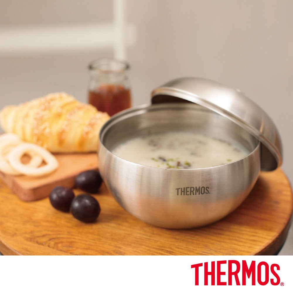 THERMOS 膳魔師雙層不鏽鋼蘋果餐碗0.9L『11/11~16限時折扣』
