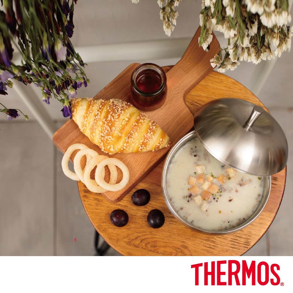 THERMOS 膳魔師雙層不鏽鋼蘋果餐碗0.9L『11/11~16限時折扣』