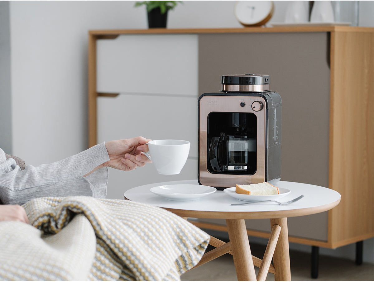 日本Siroca自動研磨咖啡機SC-A1210 棕色『11/11~16限時折扣』